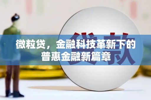 白银微粒贷，金融科技革新下的普惠金融新篇章