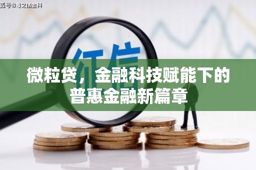 白银微粒贷，金融科技赋能下的普惠金融新篇章