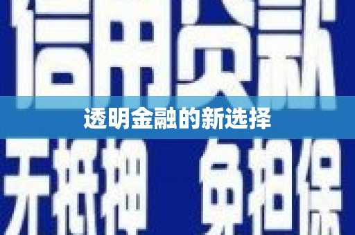 白银透明金融的新选择