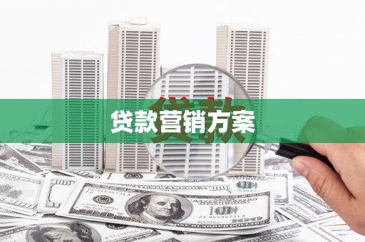 白银贷款营销方案