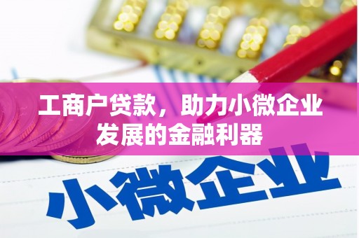 白银工商户贷款，助力小微企业发展的金融利器