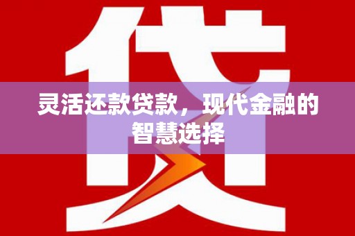 白银灵活还款贷款，现代金融的智慧选择