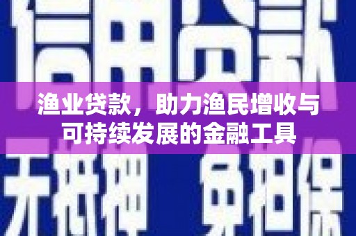 白银渔业贷款，助力渔民增收与可持续发展的金融工具