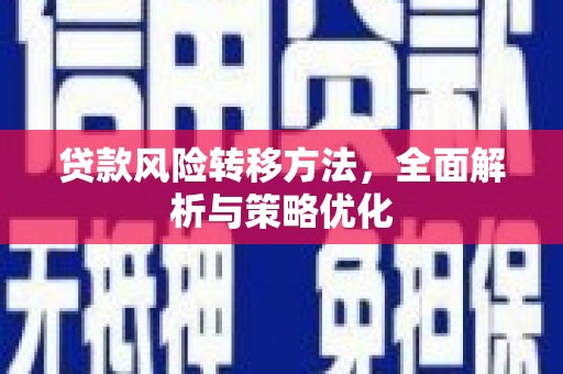 白银贷款风险转移方法，全面解析与策略优化