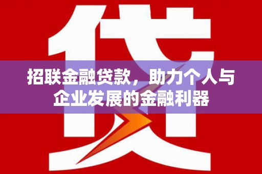 白银招联金融贷款，助力个人与企业发展的金融利器