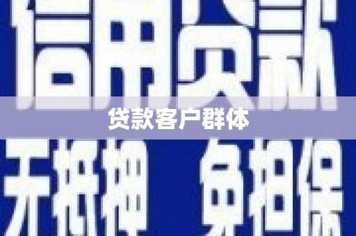 白银贷款客户群体