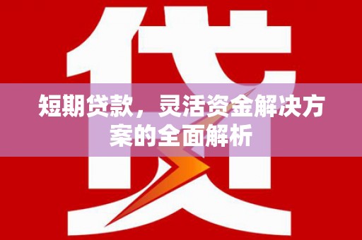 白银短期贷款，灵活资金解决方案的全面解析