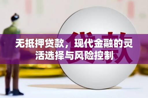 白银无抵押贷款，现代金融的灵活选择与风险控制