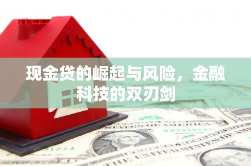 白银现金贷的崛起与风险，金融科技的双刃剑