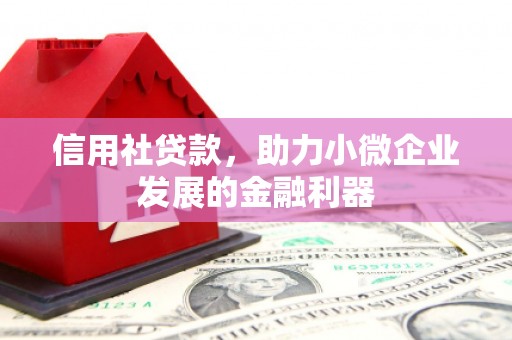 白银信用社贷款，助力小微企业发展的金融利器