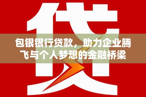 白银包银银行贷款，助力企业腾飞与个人梦想的金融桥梁