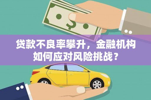 白银贷款不良率攀升，金融机构如何应对风险挑战？