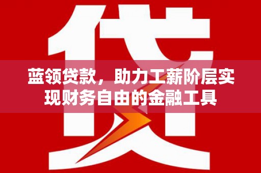 白银蓝领贷款，助力工薪阶层实现财务自由的金融工具