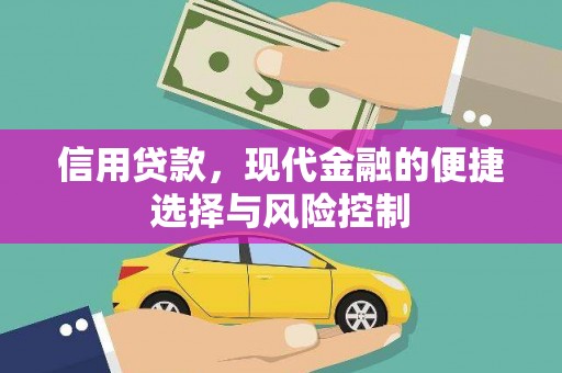 白银信用贷款，现代金融的便捷选择与风险控制