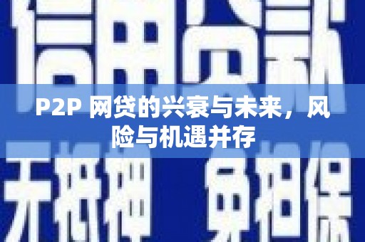 白银P2P 网贷的兴衰与未来，风险与机遇并存