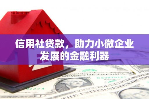 白银信用社贷款，助力小微企业发展的金融利器