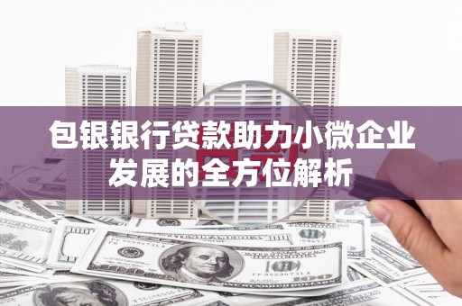 白银包银银行贷款助力小微企业发展的全方位解析