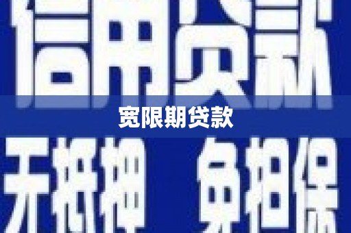 白银宽限期贷款