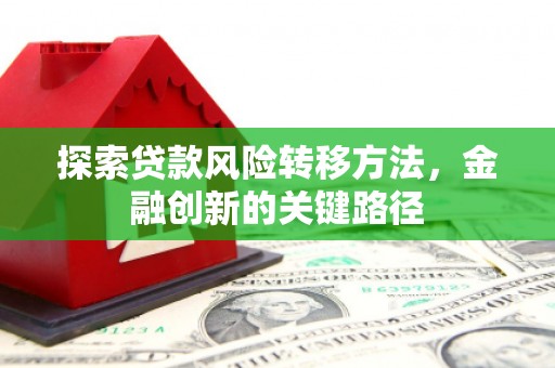 白银探索贷款风险转移方法，金融创新的关键路径