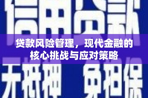 白银贷款风险管理，现代金融的核心挑战与应对策略