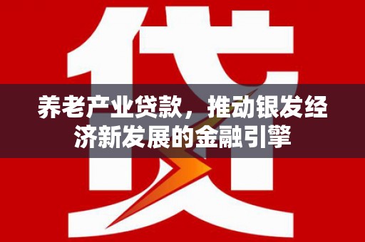 白银养老产业贷款，推动银发经济新发展的金融引擎