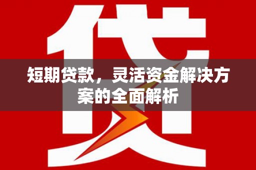 白银短期贷款，灵活资金解决方案的全面解析
