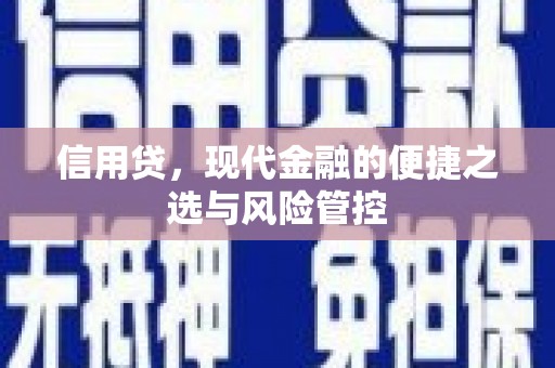 白银信用贷，现代金融的便捷之选与风险管控