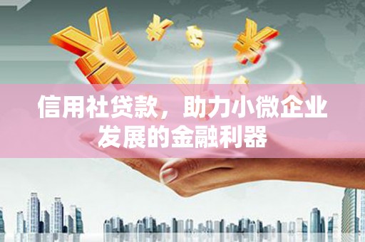 白银信用社贷款，助力小微企业发展的金融利器