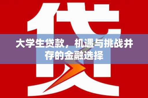 白银大学生贷款，机遇与挑战并存的金融选择