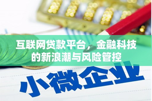白银互联网贷款平台，金融科技的新浪潮与风险管控