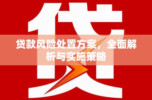 白银贷款风险处置方案，全面解析与实施策略
