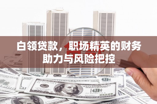 白银白领贷款，职场精英的财务助力与风险把控